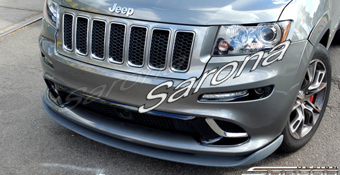Custom Jeep Grand Cherokee  SUV/SAV/Crossover Front Add-on Lip (2011 - 2016) - $490.00 (Part #JP-003-FA)